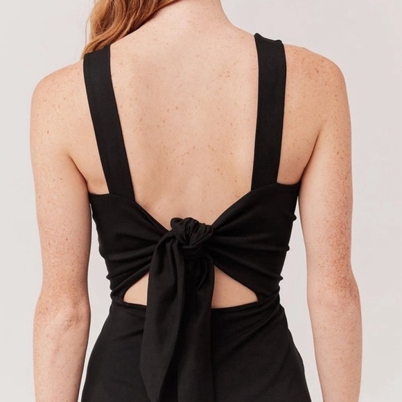 NWT Pact Organic Cotton Blend Tie Back Fit & Flare Dress Wild English Lavender - Picture 5 of 5